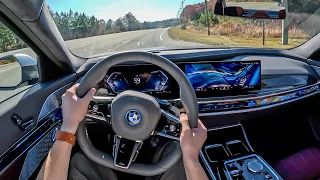 2024 BMW 750e xDrive - POV First Drive (Binaural Audio)