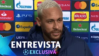 NEYMAR: "NÃO VIM PRA JOGAR A EUROPA LEAGUE" - MAN. UNITED 1 X 3 PSG - ENTREVISTA