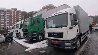 Обзор Гидроборта MAN TGM 12.250 Борт Тент и лопата)