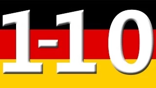 Simple Learning to Count to 10 in German Counting 1 to 10 Numbers for Kids Toddlers Preschool