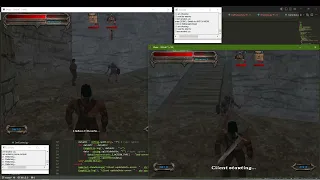 Blade of Darkness: dev test. Attempt to synchronize the enemies.