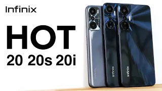 Горячий китайский тройничок! Infinix HOT 20, 20i, 20s / ОБЗОР Инфиникс ХОТ 20, 20ай, 20эс