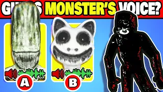 👻Guess the MONSTER'S VOICE | Poppy play time 3, zoonomaly, garten of banban, fnaf, roblox doors