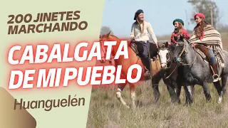 🐴❤️ 25 km. recorridos en la emocionante Cabalgata de mi Pueblo, Huanguelén.