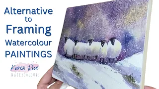 Cool ALTERNATIVE To Framing Watercolour Paintings