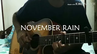 November Rain | Guns N' Roses (Piano intro on Acoustic Guitar)