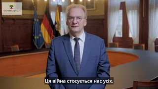 Videobotschaft von Ministerpräsident Dr. Reiner Haseloff zum Ukraine-Krieg