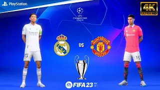 FIFA 23 - Real Madrid Vs Manchester United - UCL 23/24 | Ft. Bellingham | PS5™ [4K60]