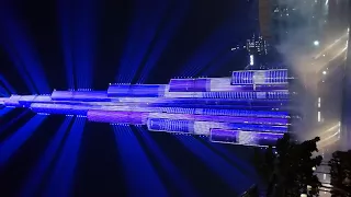 Лазерное шоу на Бурдж-Халифа 2018