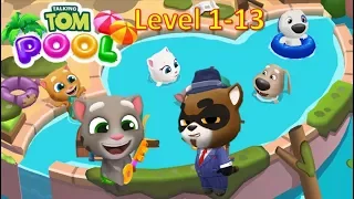 Talking Tom Pool  -  By Outfit7 - Gameplay [ Android  IOS ]  - Part 1 Level 1 - 13