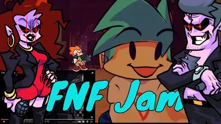 Boyfriend Reacts to Friday Night Funkin' Jam Animations - Friday Night Funkin'