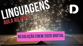 Linguagens - Resolução Enem 2020 Digital - Aula ao vivo