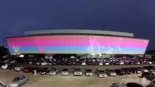 Iluminação e Telão da Arena Corinthians, o Estádio de Abertura da Copa do Mundo 2014