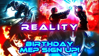 Reality Birthday CLOSED MULTIFANDOM MEP || 15/16 DONE (Inspired by Sword Art Online)