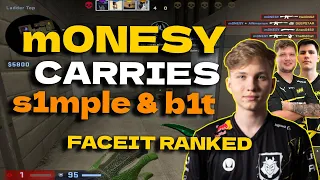 m0NESY CARRIES s1mple & b1t 30 KILLS POV @ FACEIT Ranked September 04, 2023