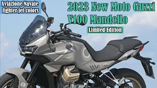 All new 2023 Moto Guzzi V100 Mandello  launch in Fighter Jet Style | Limited Edition