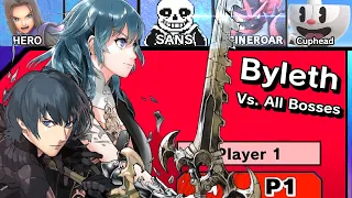 Byleth Vs. All Bosses in Super Smash Bros Ultimate + Cutscenes