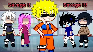 Naruto being Savage 🔥 || Gacha Club || Gacha meme