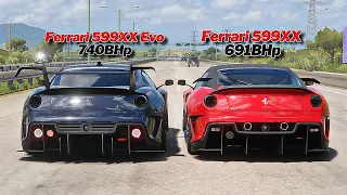 FH5 Drag Race - Ferrari 599xx Vs Ferrari 599xx Evo