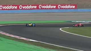 F1 2006 Alonso vs Scumacher fight - Turkish Grand Prix