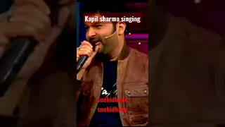 kapil sharma singing with sadhna sargam | snehidhane snehidhane| chup ke se | sadhna sargam |#shorts