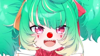 Clown Vtuber Gets Scared by Kids Game