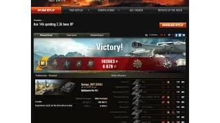 WoT 0.9.5: Spähpanzer Ru 251 Ace 14k spot dmg 2.3k base XP