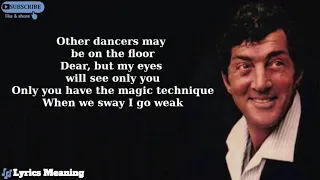 Dean Martin - Sway | Lyrics Meaning