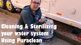 Cleaning  Sterilizing the water system using PuriClean