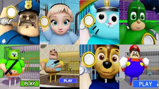All Games BARRY'S PRISON RUN 2 IN REAL LIFE Roblox Frozen Elsa Gumball Hello Neighbor Pj Masks Mario