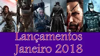 Lançamentos de Games Janeiro 2018