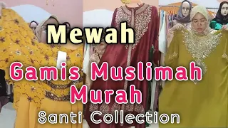 Gamis Abaya Mewah Swarovski • Gamis Muslimah Santi Collection #fashion #fashionmurah #gamis