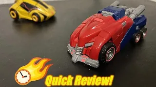 Transformers War For Cybertron Deluxe Bumblebee and Optimus Prime! (Quick Review!)