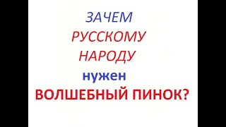 ЗАЧЕМ РУССКОМУ НАРОДУ НУЖЕН ВОЛШЕБНЫЙ ПИНОК?