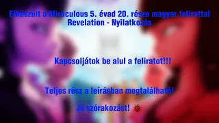 Miraculous 5. évad 20. rész - Nyilatkozás (Revelation) magyar felirattal | Teljes rész a leírásban