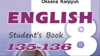 Карпюк 8 Тема 3 Урок 1 Writing Сторінки 135-136 ✔Відеоурок