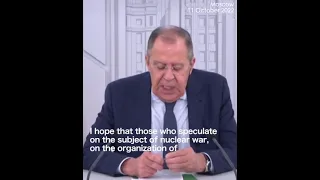 Russia will only use nukes as defense, says Lavrov, urging refraining from hyping up 'nuclear war'