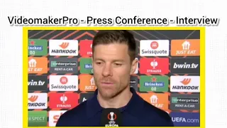 Xabi Alonso, interview post-match Roma-Bayer Leverkusen 0-2