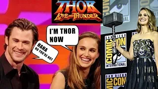 Chris Hemsworth and Natalie Portman  Funny Moments Together - THOR LOVE AND THUNDER