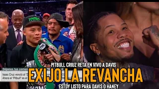 Isaac Pitbull Cruz reta en vivo a Gervonta Davis tras su nocaut ante Ramirez