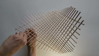 Make a hyperbolic paraboloid of sticks