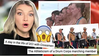 New Zealand Girl Reacts to The ATHLETICISM OF A DRUM CORPS MARCHING MEMBER! CRAZY!!