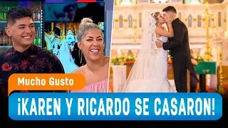 ¡Karen y Ricardo se casaron y nos cuentan todos los detalles del romántico día! - Mucho Gusto 2019