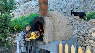 Village Life | Cooking Stuffed Chicken In Mud Oven with Rice! Delicious Chicken Recipes!