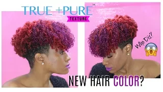 New Hair Color w/ Clip Ins - Tapered Cut - Natural Hair | RushOurFashion