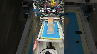 Printer POV: Screenprinting a Custom T-Shirt, the way YOU want. 🌟