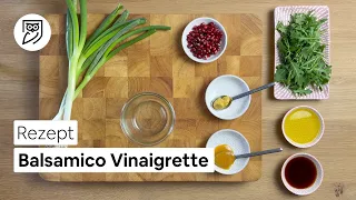🥗 Balsamico Vinaigrette Rezept mit Rucola Salat