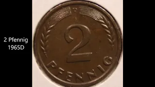 GERMANY 2 and 5 Pfennig coins