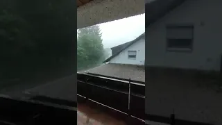 Unwetter im Allgäu, Deutschland 5.6.2022