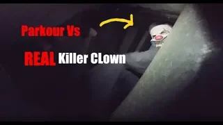 PARKOUR VS KILLER CLOWN (REAL?!) / Scary Chase In Abandoned Factory